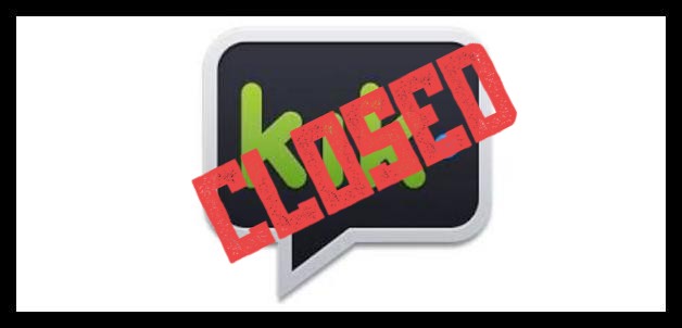 Kreepy Kik app is klosing