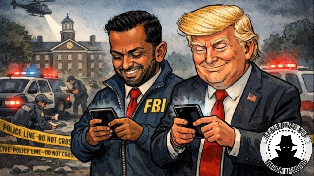 Patel Posts and Trump Blames While Shooter is Still at Large