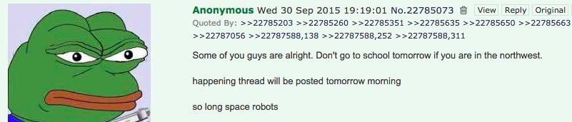 The first 4chan post